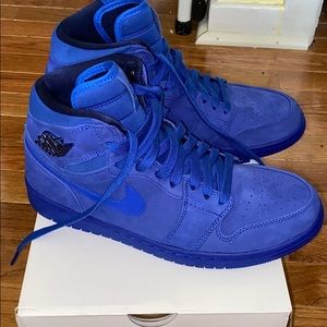 All Blue Women’s Retro Jordan 1 High Top